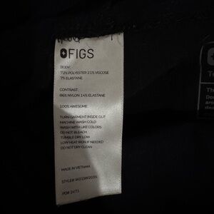 Figs Maternity Scrub Pant Black Large